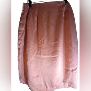 Diane Von Furstenberg Coral Womens 100% Silk Skirt Size 8 Elegant Office Work
